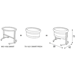 Micuna Smart Fresh Wooden Bassinet & Fabric