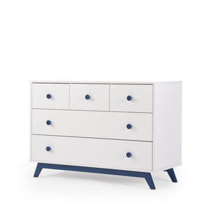 dadada Gramercy 5-drawer Dresser- Denim White