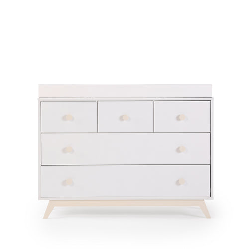 dadada Gramercy 5-drawer Dresser- Meringue White