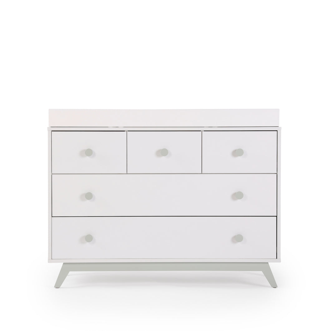 dadada Gramercy 5-drawer Dresser- Sage White