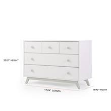 Load image into Gallery viewer, dadada Gramercy 5-drawer Dresser- Sage White