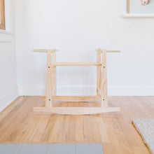 Load image into Gallery viewer, Natural Rocking Stand- Natural Pine Modern
