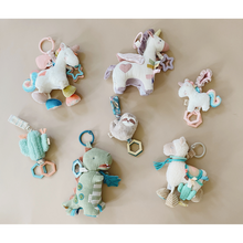 Load image into Gallery viewer, Ritzy Jingle™ Unicorn Attachable Travel Toy