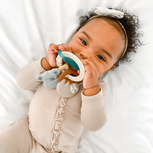 Tropical Itzy Keys™ Textured Ring with Teether + Rattle