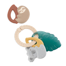 Load image into Gallery viewer, Tropical Itzy Keys™ Textured Ring with Teether + Rattle
