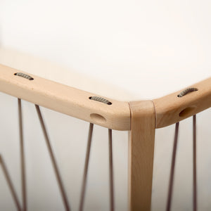 KIMI Baby Bed Hazelnut with Organic Mattress