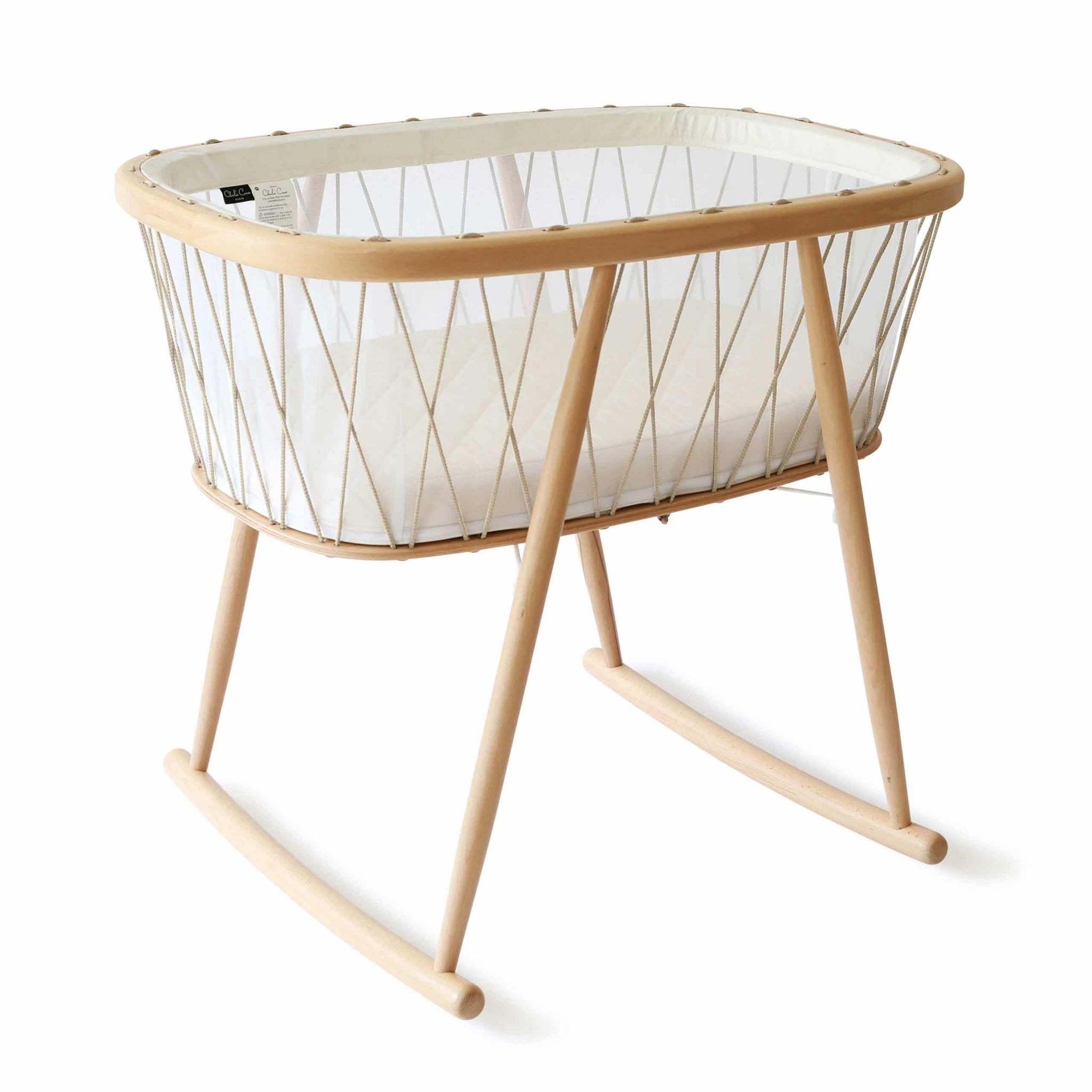 Charlie Crane KUMI Crib Mesh / Desert Bassinet with Mattress +