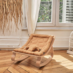 LEVO Rocker in Walnut- Camel