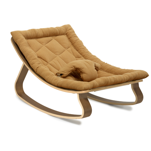 LEVO Rocker in Walnut- Camel
