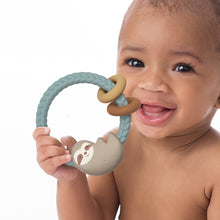 Load image into Gallery viewer, Sloth Ritzy Rattle™ Silicone Teether Rattles