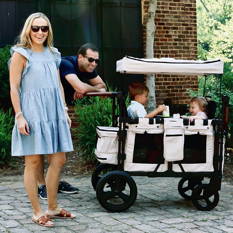 Keenz XC+ - Luxury Comfort Stroller Wagon 4 Passenger- Cream