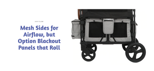 Keenz XC - Luxury Comfort Stroller Wagon 2 Passenger- Smoke