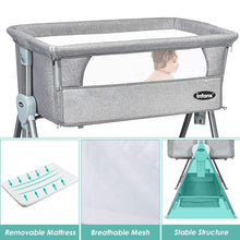 Load image into Gallery viewer, Adjustable Baby Bedside Crib With Large Storage