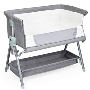 Adjustable Baby Bedside Crib With Large Storage