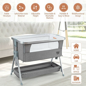 Adjustable Bed Side Bassinet