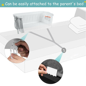 Baby Height Adjustable Bassinet With Washable Mattress