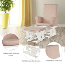 Load image into Gallery viewer, Baby Nursery Relax Rocker Rocking Chair Glider &amp; Ottoman Set