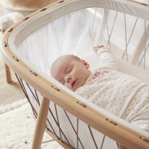 Baby Rocker - Charlie Crane KUMI Mesh / Hazelnut Bassinet With Coco Organic Mattress