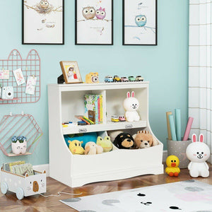 Baby Toy Organizer/Kids Storage Unit - White