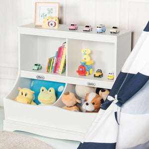 Baby Toy Organizer/Kids Storage Unit - White