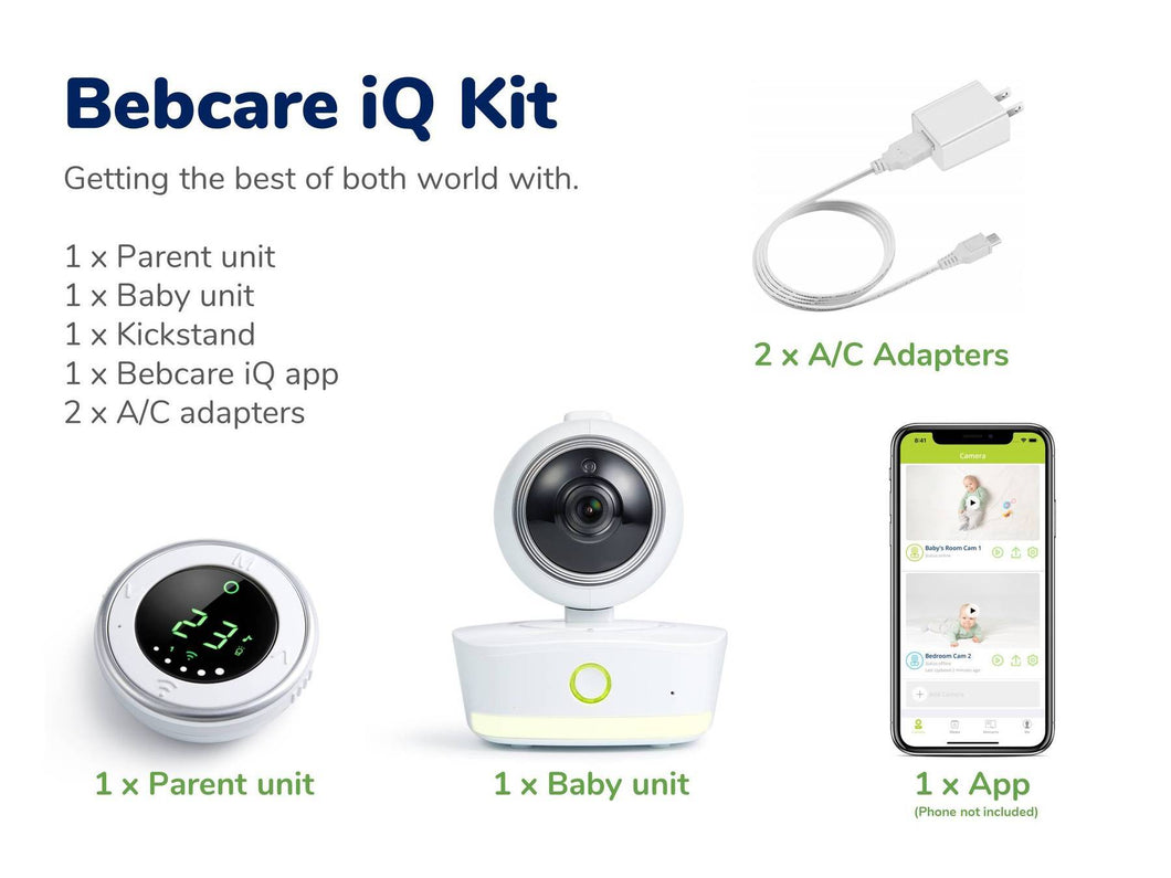 Bebcare IQ WiFi HD Hybrid Baby Monitor