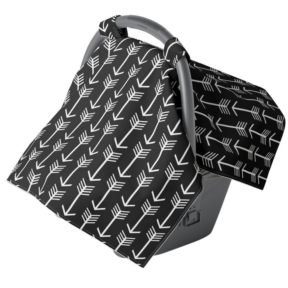 Black And White Arrow Carseat Canopy