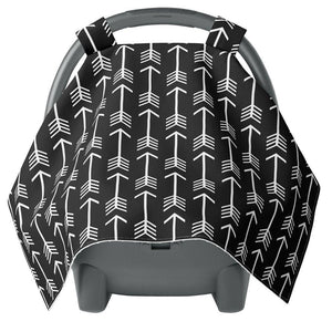 Black And White Arrow Carseat Canopy