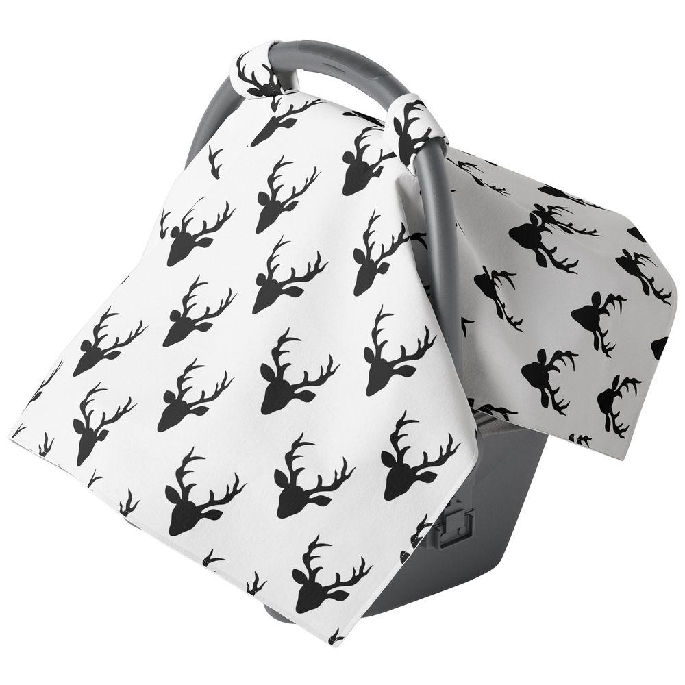 Black And White Buck Carseat Canopy