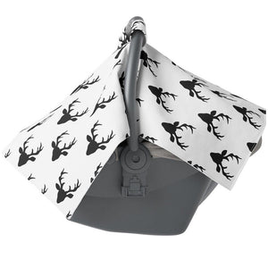 Black And White Buck Carseat Canopy