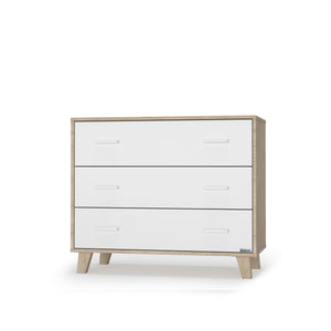 Brooklyn 3-drawer Dresser (40")- White+Natural
