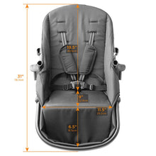 Load image into Gallery viewer, Contours® Options® Elite Double Stroller- Carbon Gray
