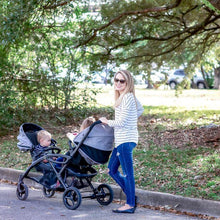 Load image into Gallery viewer, Contours® Options® Elite Double Stroller- Carbon Gray
