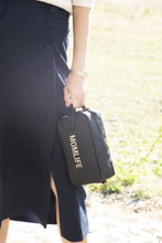 Load image into Gallery viewer, Copy Of Momlife Toiletry Bag- Black Gold