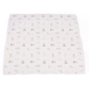 Corgi And Dandelion Seeds Bamboo Muslin Newcastle Blanket