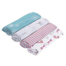 Load image into Gallery viewer, Dandelions Bamboo Muslin Swaddle 4PK