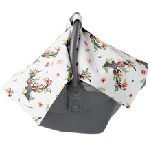 Load image into Gallery viewer, Floral Deer Carseat Canopy