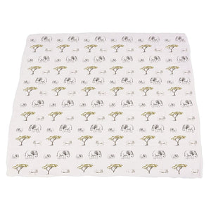 Hear Me Roar Lion And Rhinos And Elephants Bamboo Newcastle Blanket