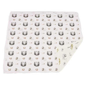 Hear Me Roar Lion And Rhinos And Elephants Bamboo Newcastle Blanket