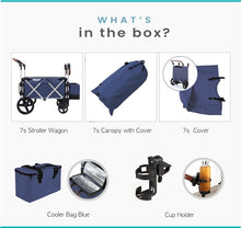 Load image into Gallery viewer, Keenz 7S Stroller Wagon- Blue