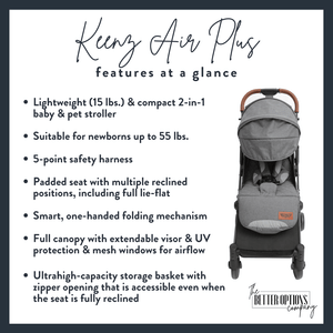 Keenz Air Plus Stroller- Grey