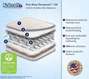 Kolcraft Pure Sleep Therapeutic 150 Crib Mattress