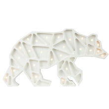 Load image into Gallery viewer, Little Lights Geometric Polar Bear Lamp