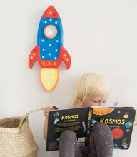 Load image into Gallery viewer, Little Lights Rocket Ship Lamp