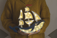 Load image into Gallery viewer, Little Lights Whale Ship Lamp