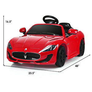 Maserati Gran Cabrio 12v Battery Powered Vehicle With Remote Control And LED Lights