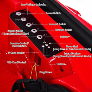 Maserati Gran Cabrio 12v Battery Powered Vehicle With Remote Control And LED Lights