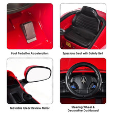 Load image into Gallery viewer, Maserati Gran Cabrio 12v Battery Powered Vehicle With Remote Control And LED Lights