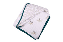Load image into Gallery viewer, Mister Moose And Forest Arrow Cotton Muslin Newcastle Blanket