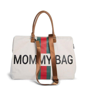 Mommy Bag- Green/Red Stripes