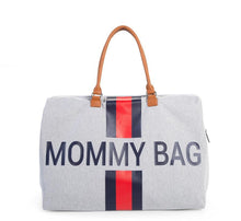 Load image into Gallery viewer, Mommy Bag- Red/Blue Stripes